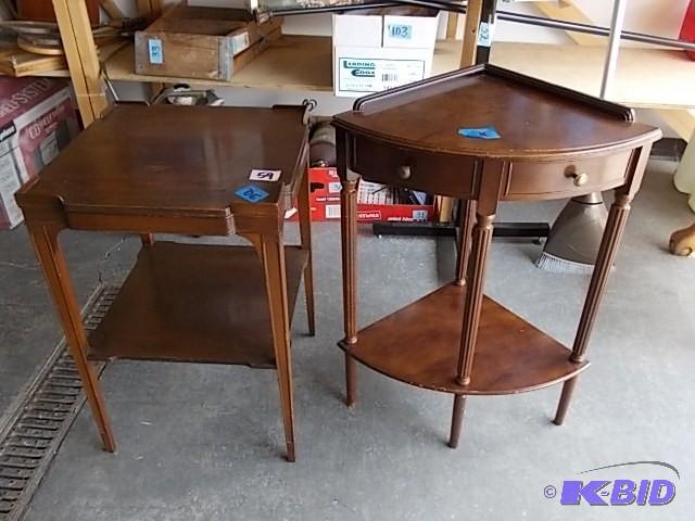 Corner Table (16x16x31), 2-Tier Sid...