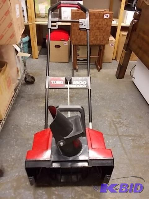 Toro Power Curve 1800 Electric Snow...
