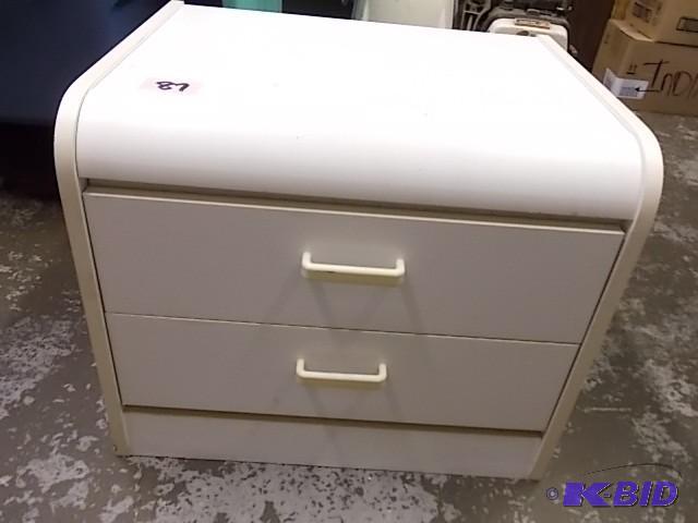 White 2 Drawer Cabinet 23 x 18 x 20...