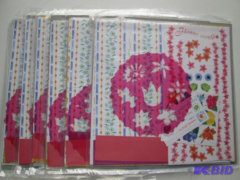 Lot of 6 packages of scrapbook pape...