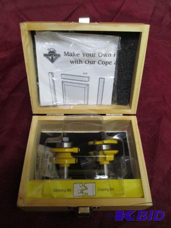 Pair of specialty router bits in a ...