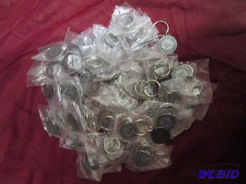 Approximately 70 keychains featurin...