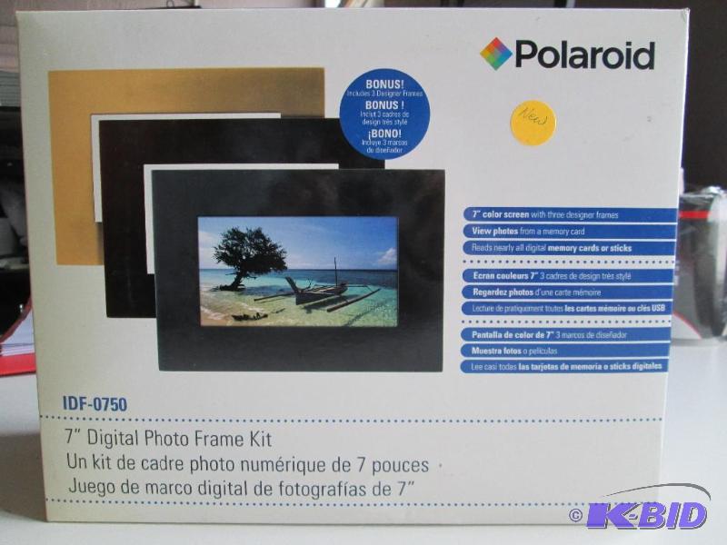 7 Polaroid digital photo frame kit....
