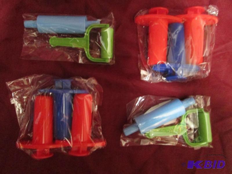 Lot of 4 sets of clay or play dough...