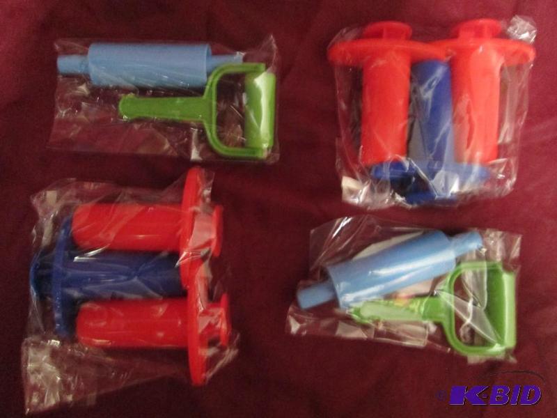 Lot of 4 sets of clay or play dough...