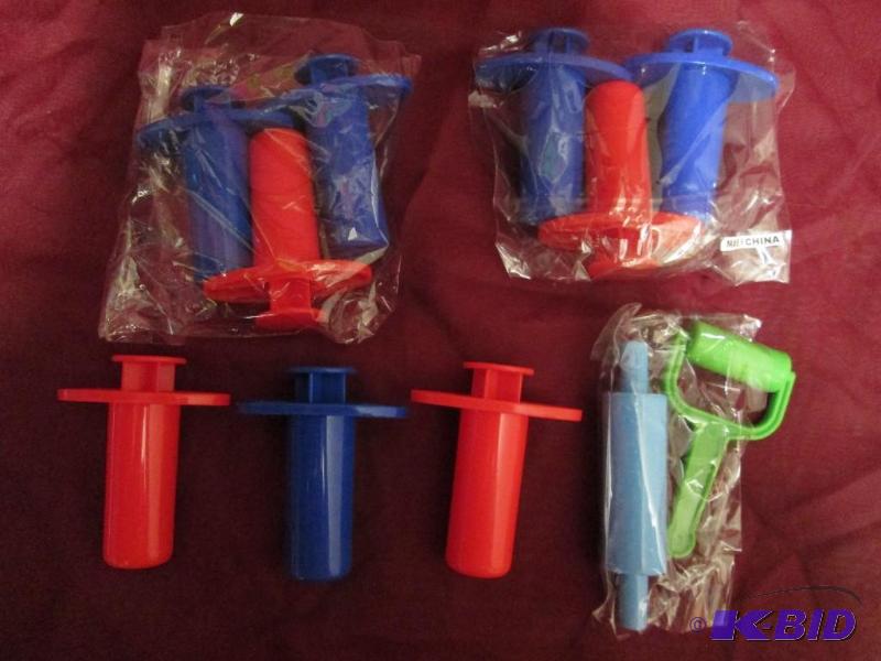 Lot of 4 sets of clay or play dough...