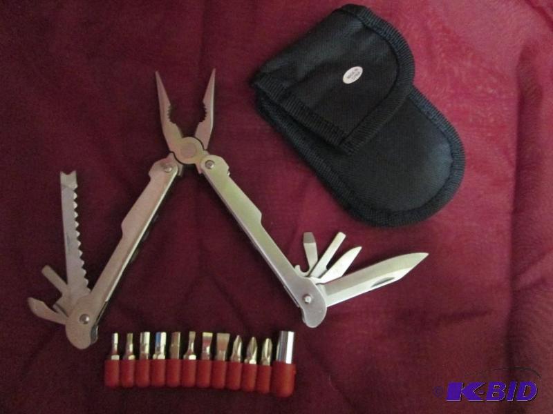 Multi purpose tool. Plier with kniv...