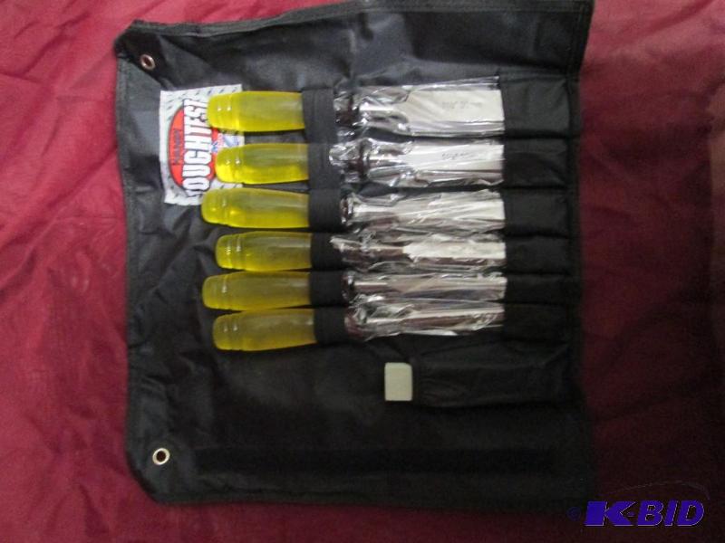 ToughTest 7 piece chisel set in rol...