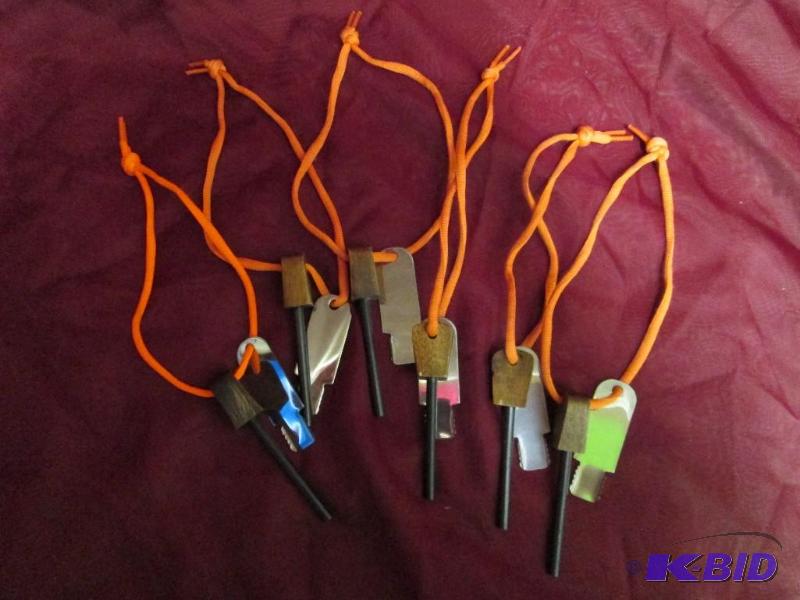 Lot of 6 new flint and steel strike...