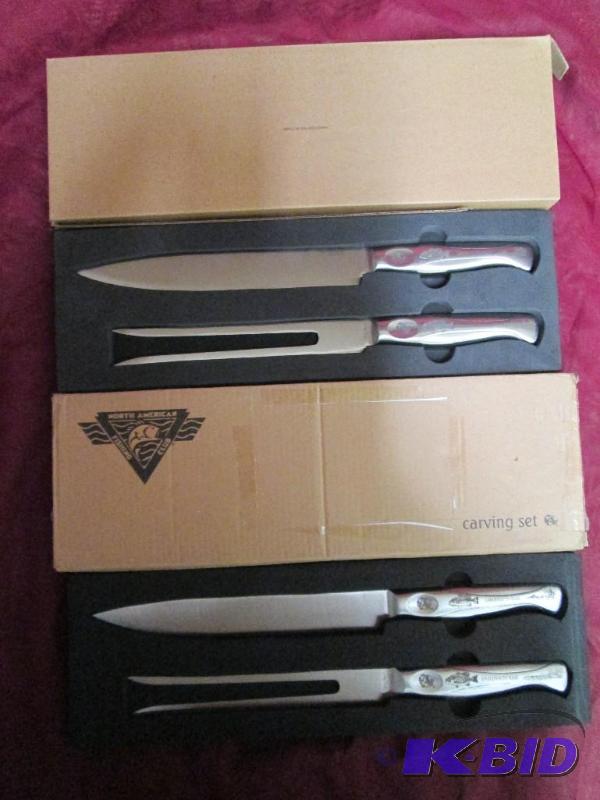 Pair of carving knife sets from Nor...