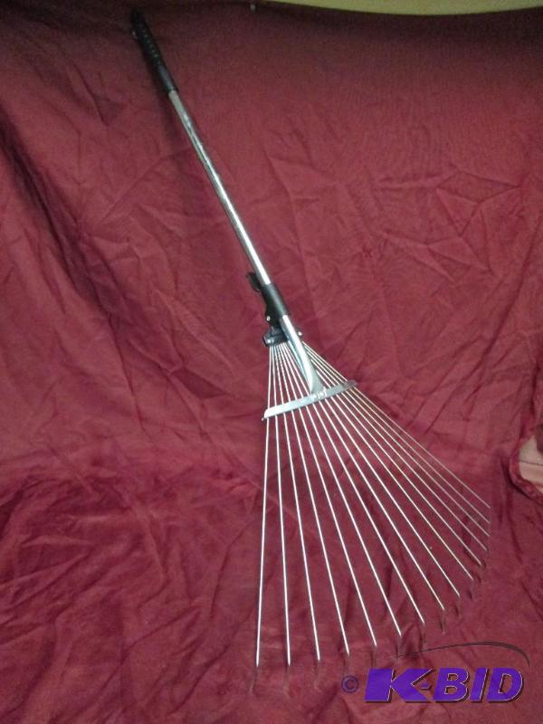 New extendible rake. Condenses in s...