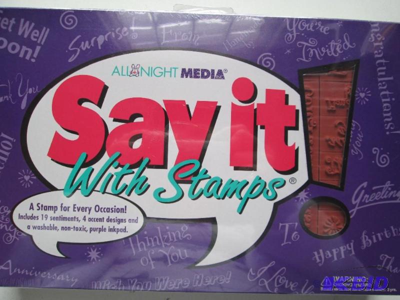 Say it with Stamps kit. Includes a ...