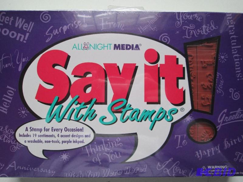 Say it with Stamps kit. Includes a ...