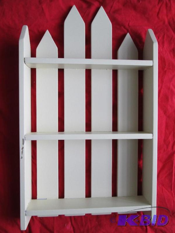 Nice cream colored three tier shelf...