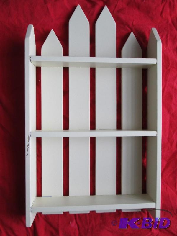 Nice cream colored three tier shelf...