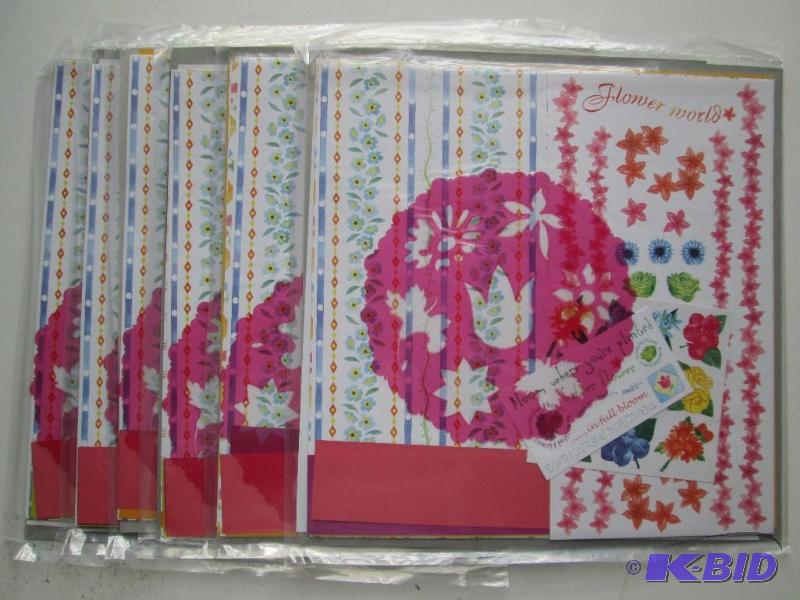 Lot of 6 packages of scrapbook pape...