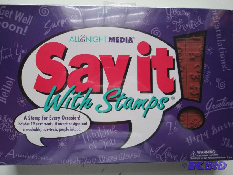Say it with Stamps kit. Includes a ...