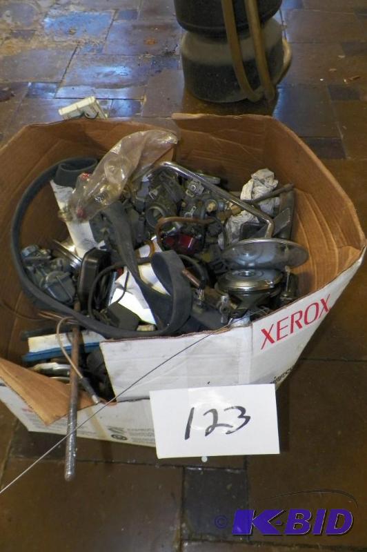 Misc. Box of Parts from Automotive Dept.  As Is