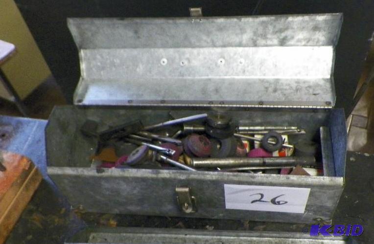 Metal Tool Box with Tools