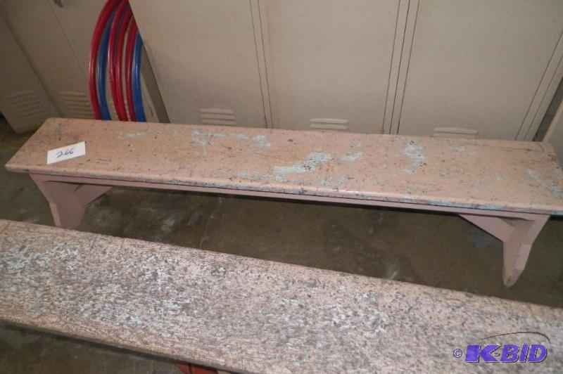 Wood Bench From Locker Room