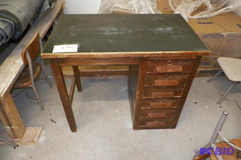 Wood Desk (JEFFERSON STORAGE SHED)
