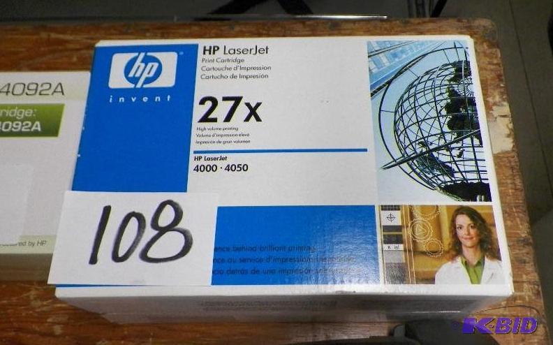 lot 108 image: HP 27X Toner Cartridge