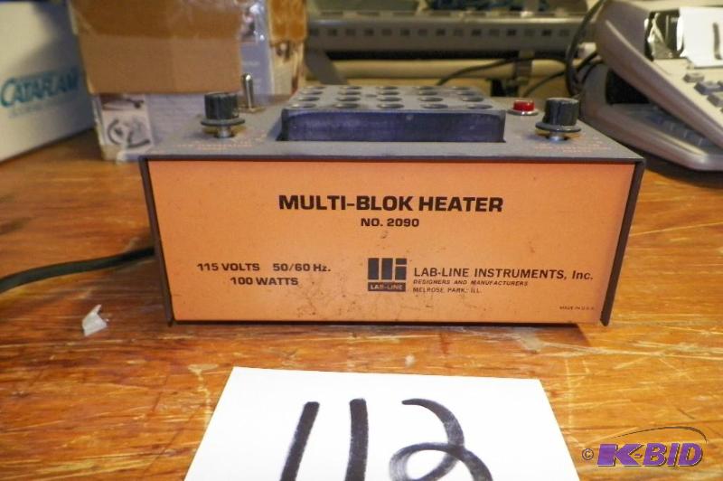 lot 112 image: Lab Line Instruments Multi Block Heater