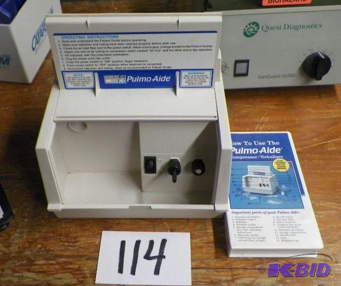 lot 114 image: Pulmo Aid CompressorNebulizer