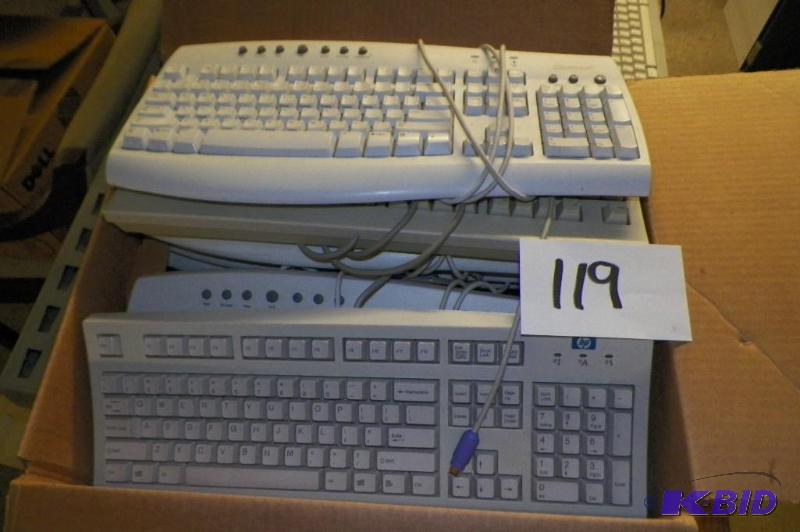 lot 119 image: Box of 14 Misc. Keyboards