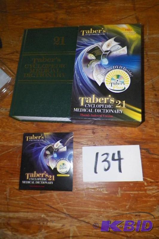 lot 134 image: Tabers Cyclopedic Medical Dictioonary w Cd