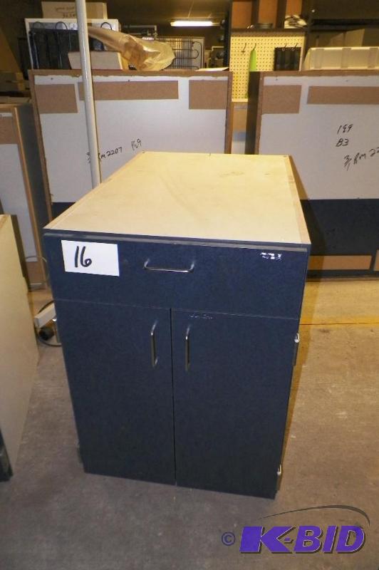 lot 16 image: Black Base Cabinet