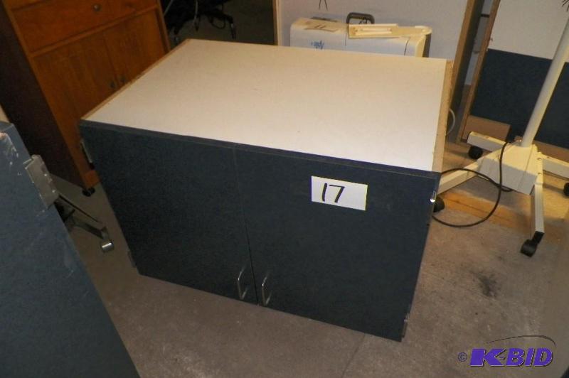 lot 17 image: Black Wall Cabinet