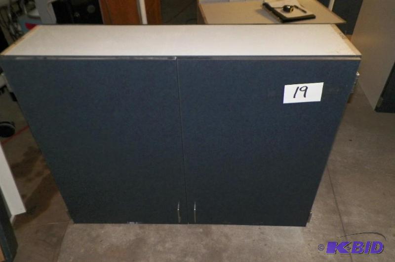 lot 19 image: Black Wall Cabinet