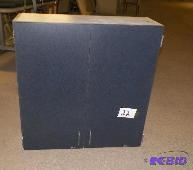 lot 21 image: Black Wall Cabinet