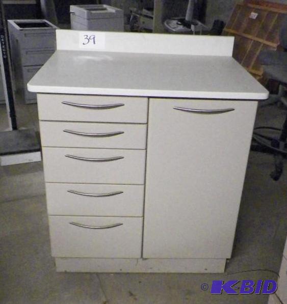 lot 39 image: Cabinet with Corian Type Top