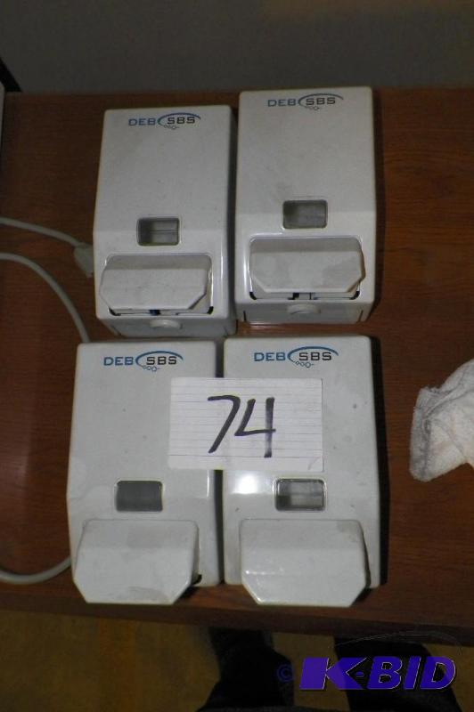 lot 74 image: 4 Deb SBS Foam Soap Dispensors