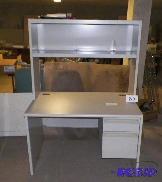 lot 82 image: 48 inch wide Metal Desk