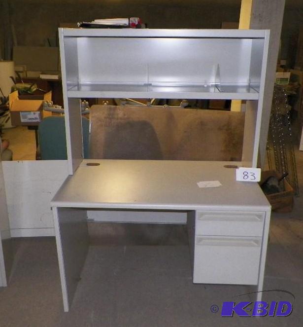lot 83 image: 48 Inch Wide Metal Desk