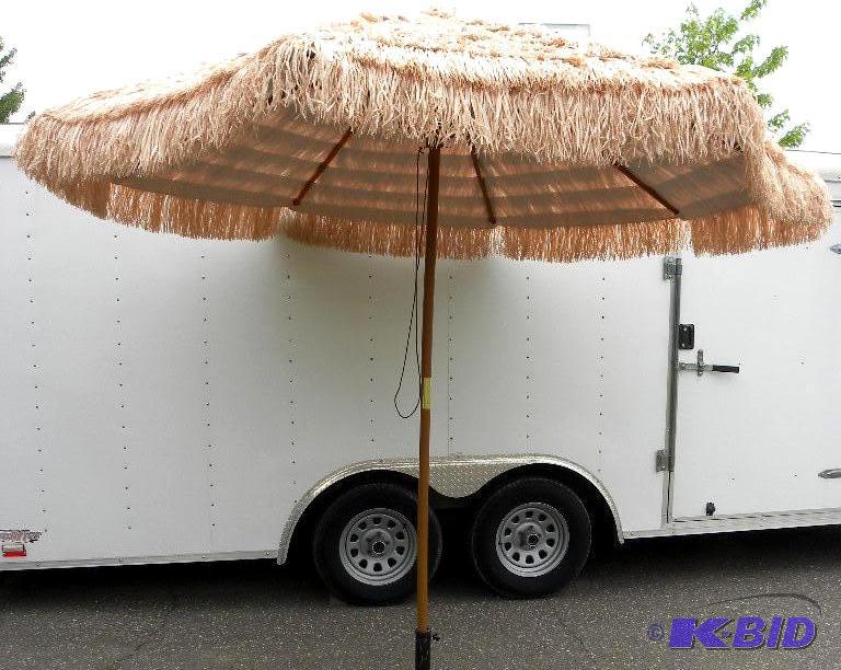 9 Thatched Tiki Umbrella, 1 12&qu...