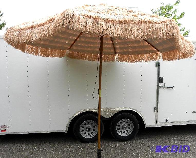 9 Thatched Tiki Umbrella, 1 12&qu...