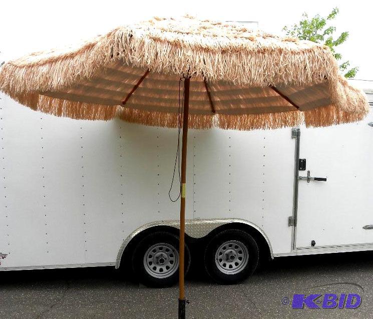 9 Thatched Tiki Umbrella, 1 12&qu...