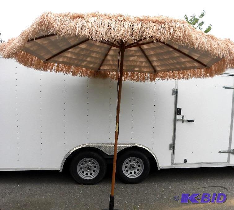 9 Thatched Tiki Umbrella, 1 12&qu...