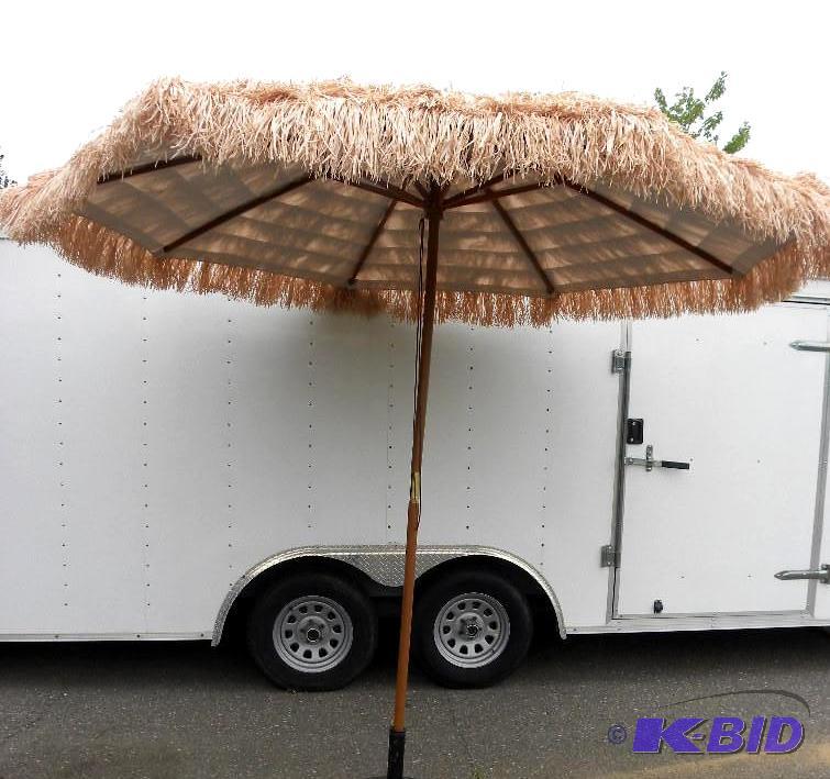 9 Thatched Tiki Umbrella, 1 12&qu...