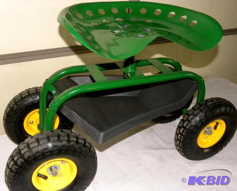 Garden Seat Caddy, contoured swivel...