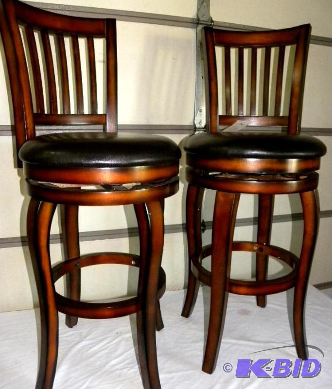 Pair of Castle Creek Swivel Barstoo...
