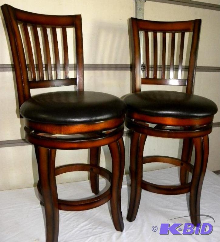 Pair of Castle Creek Swivel Barstoo...