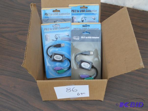 lot 86 image: PS2 to USB converter. Turns PS2 p...