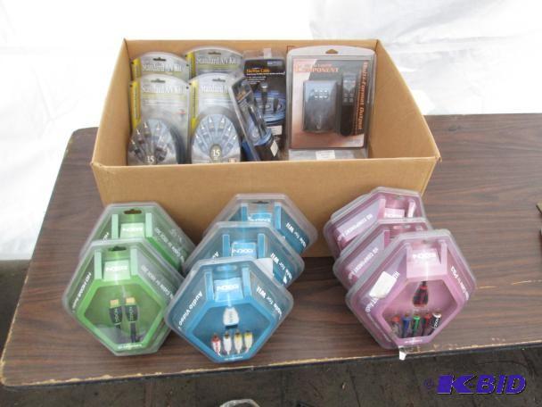 lot 93 image: XBOX 360, Wii and PS3 AV cables an...