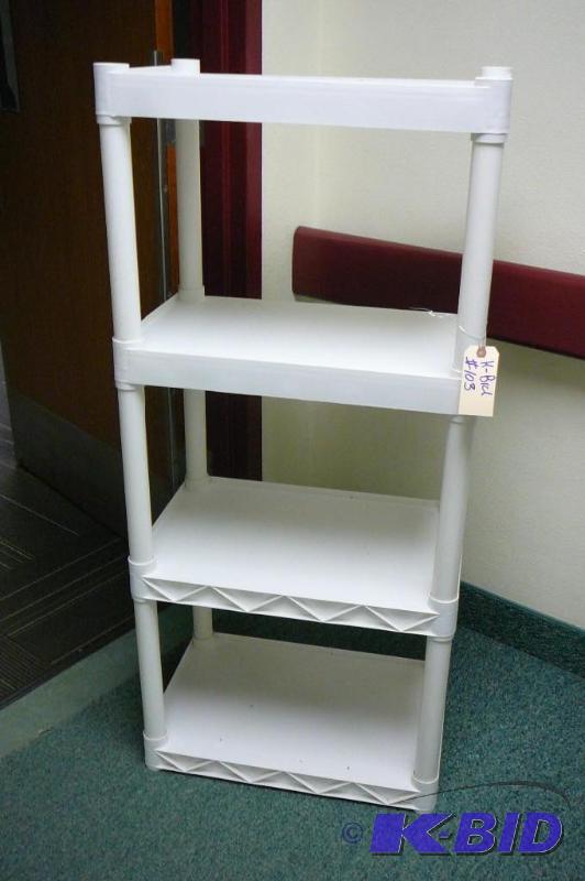 WHITE PLASTIC SHELF 22&quotW X 14&...