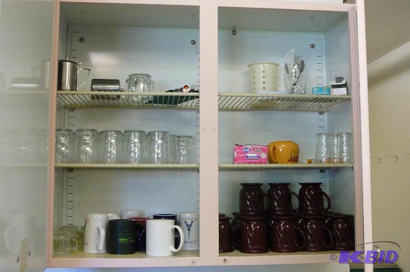 Cupboard and cups, glasses &amp et...